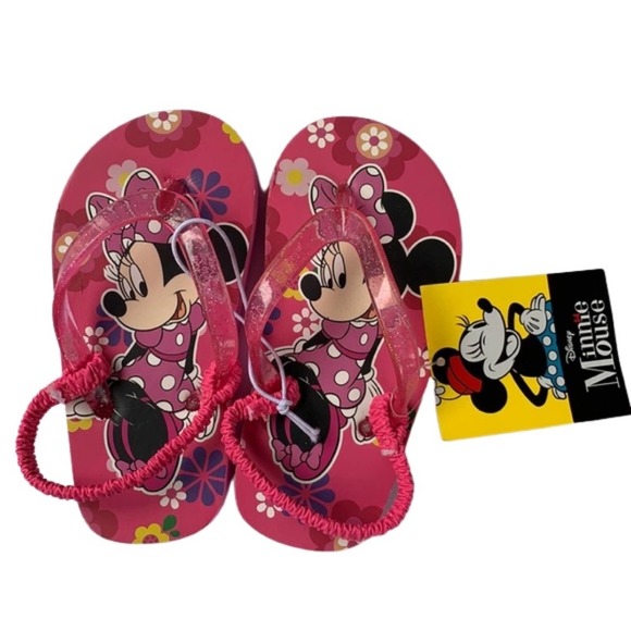 Disney Other - NEW Children's Disney Minnie Mouse Flip Flops Size M (7/8)